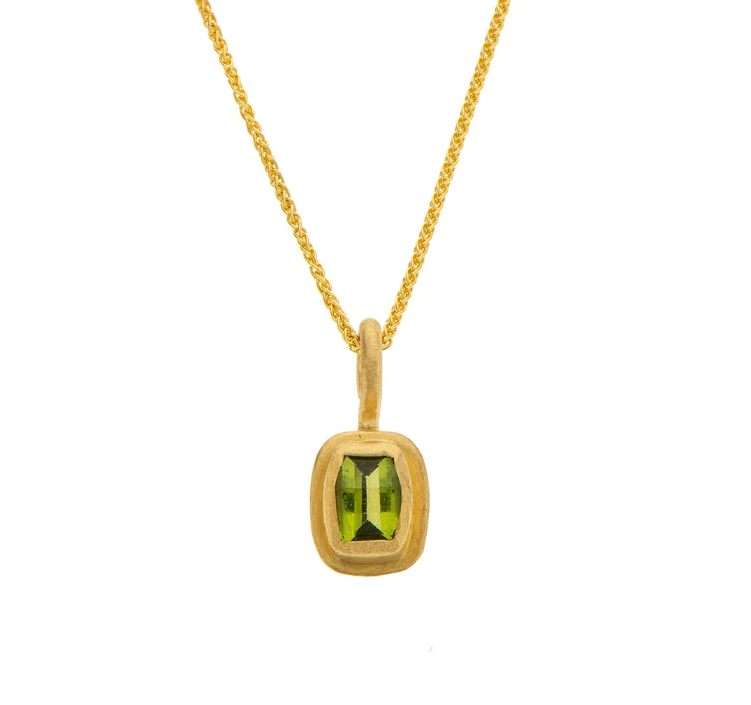 Nava Zahavi Yellow Gold Peridot Necklace