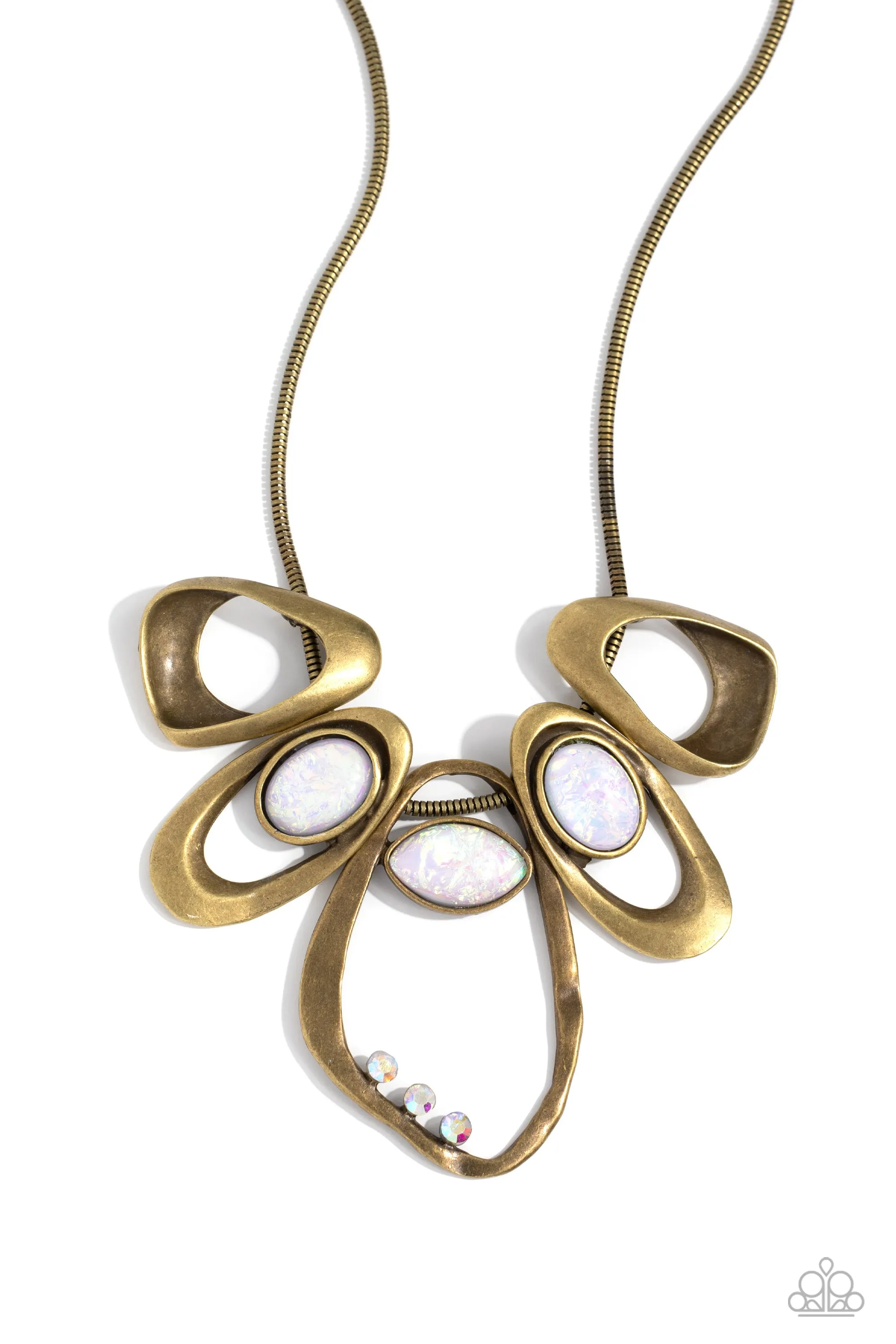 Necklaces Gleaming Gala - Brass N034