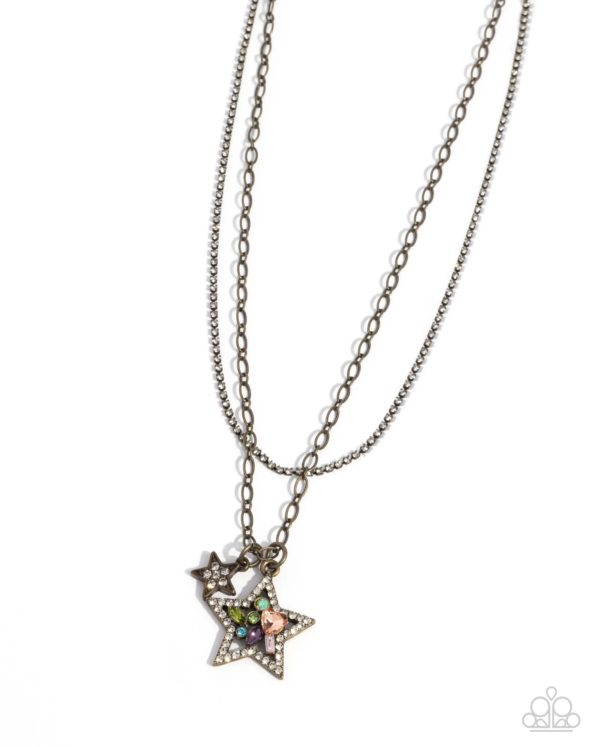 Necklaces Stackable Stars - Brass