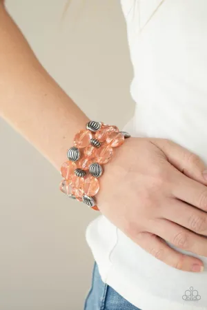 Paparazzi Bracelet ~ Crystal Charisma - Orange