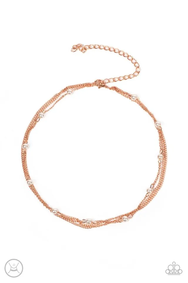 Paparazzi Necklace ~ Daintily Dapper - Copper