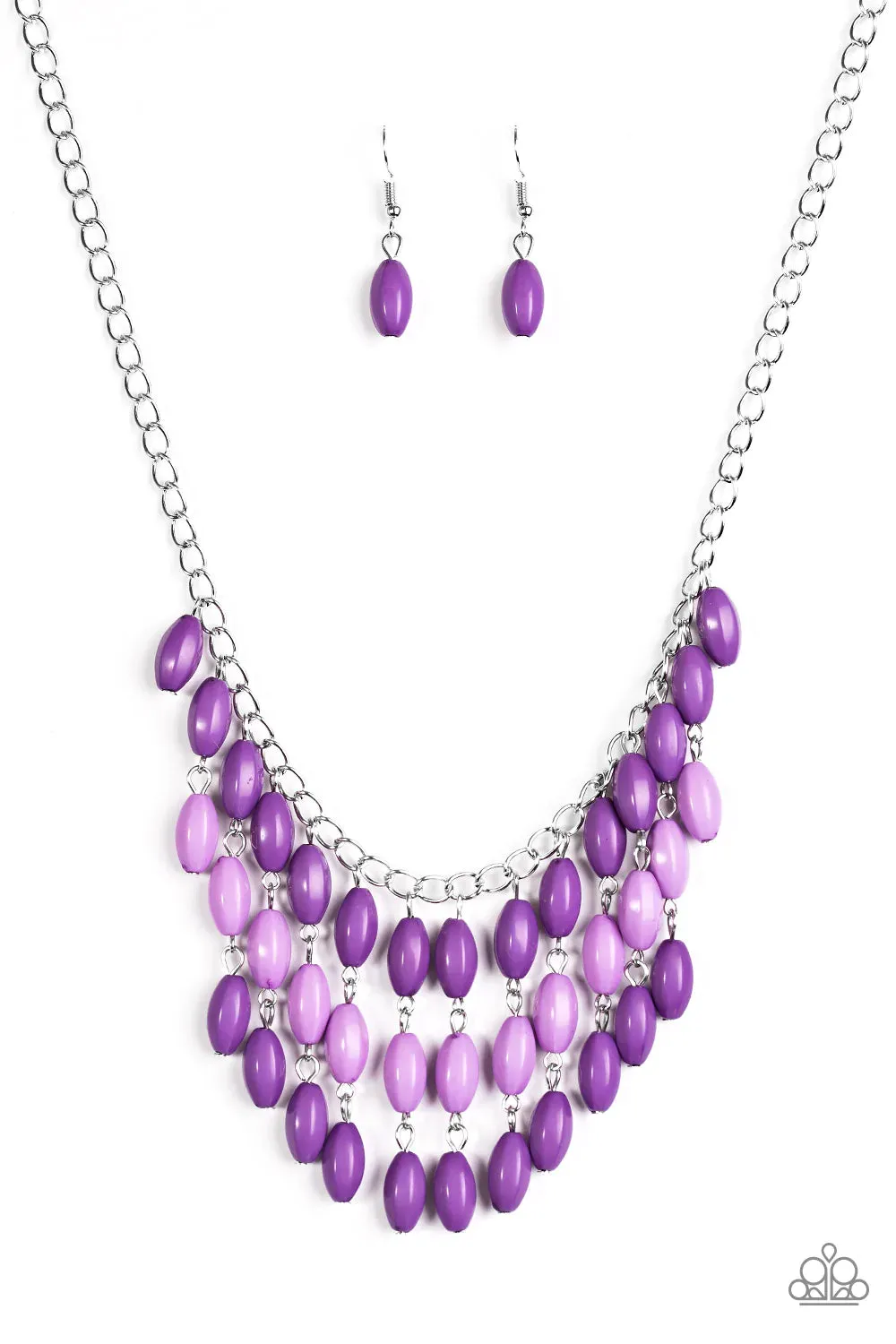 Paparazzi Necklace ~ Delhi Diva - Purple