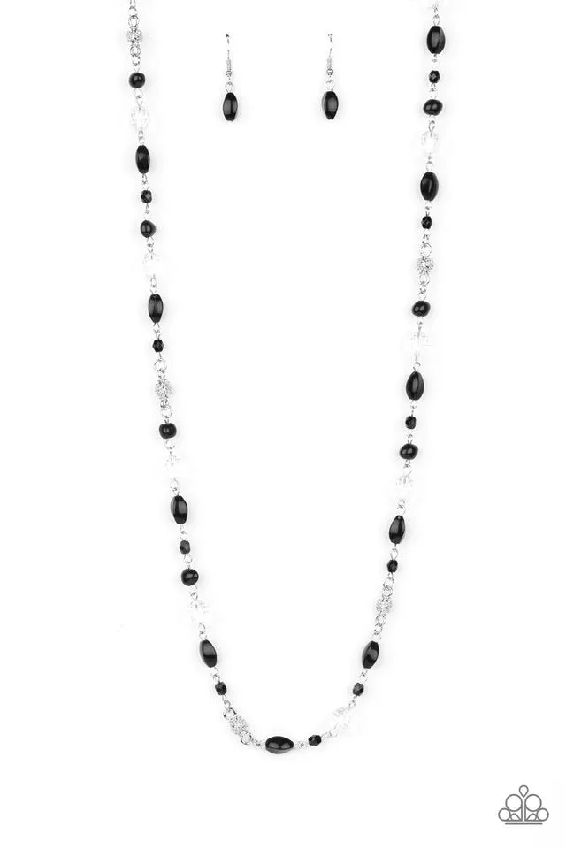 Paparazzi Necklace ~ Twinkling Treasures - Black