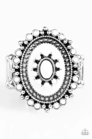 Paparazzi Ring ~ Barcelona Belle - White