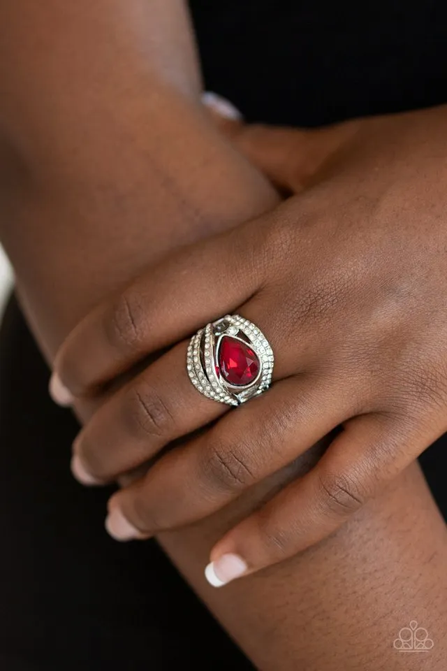 Paparazzi Ring ~ Stepping Up The Glam - Red