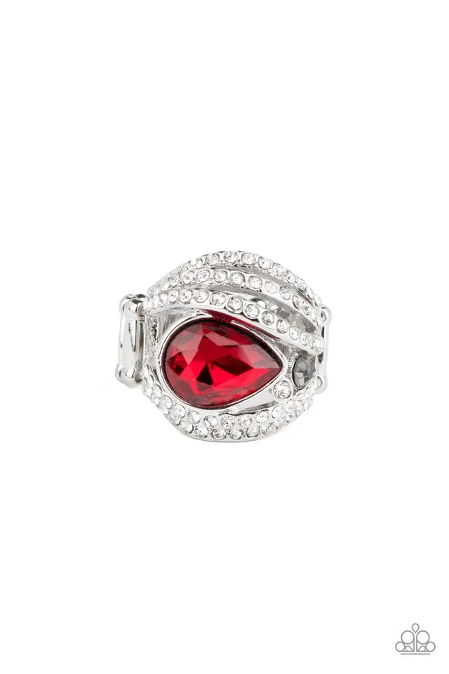 Paparazzi Ring ~ Stepping Up The Glam - Red