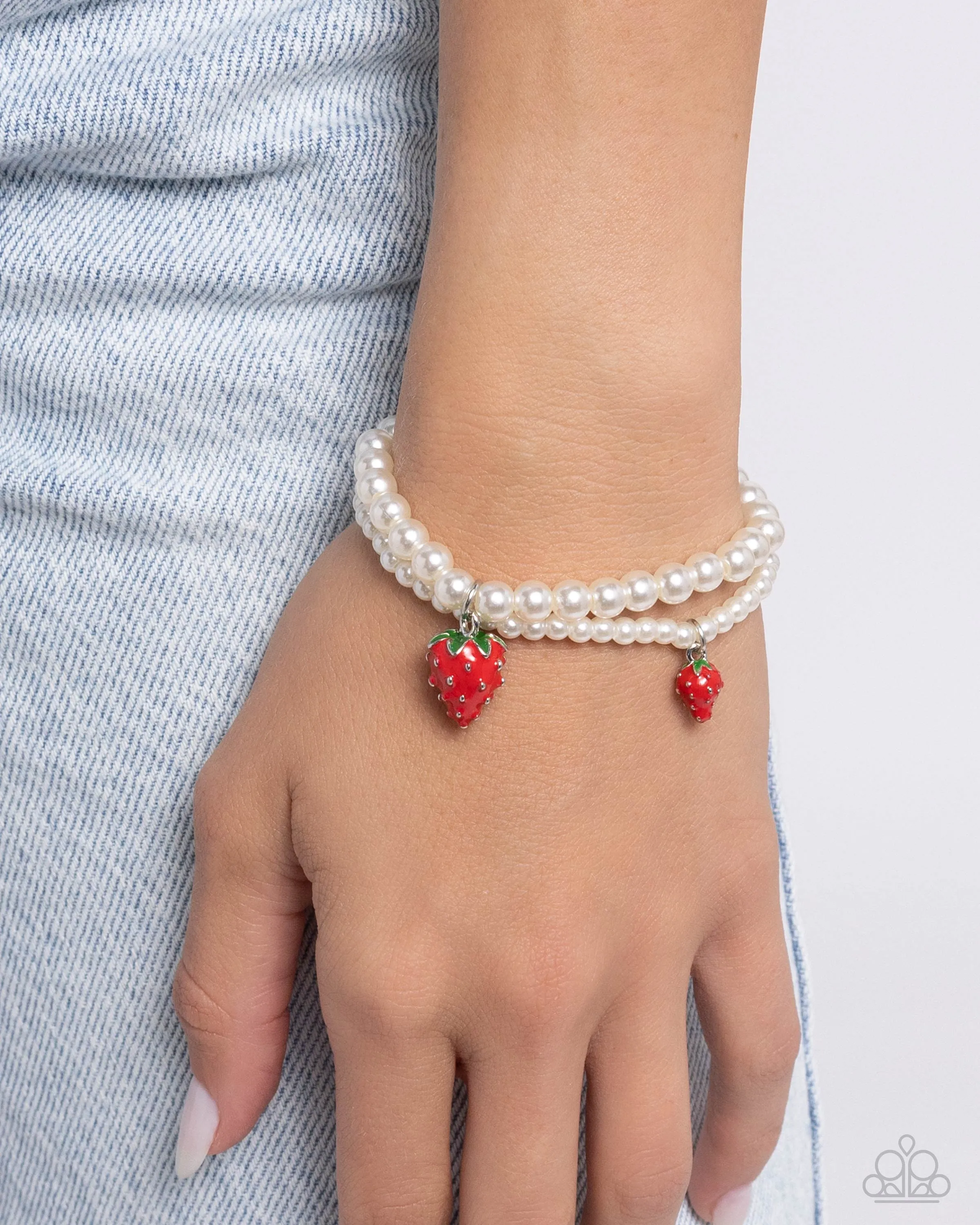 Paparazzi Strawberry Season Red Bracelet