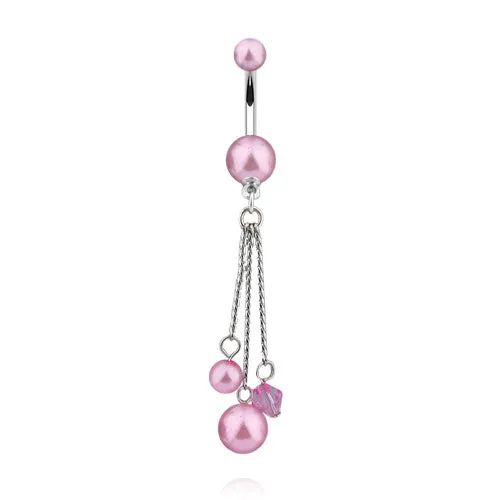 Pearl Chandelier Belly Rings