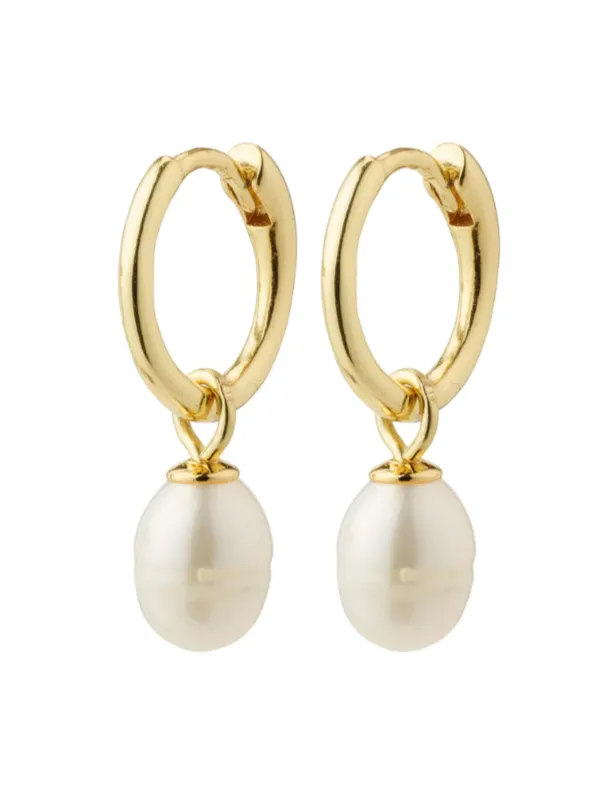 PILGRIM Berthe Pearl Hoop Earrings