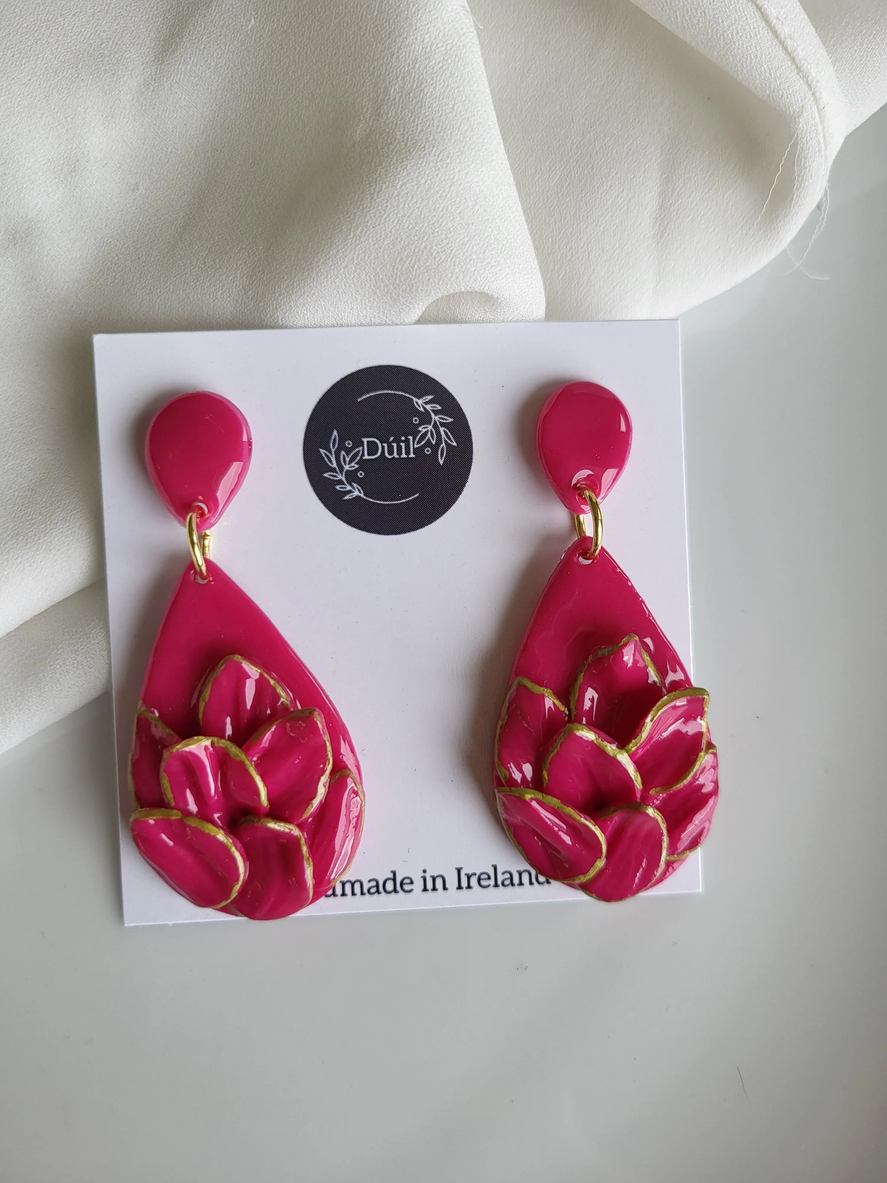 Pink in Bloom Dangling Earrings