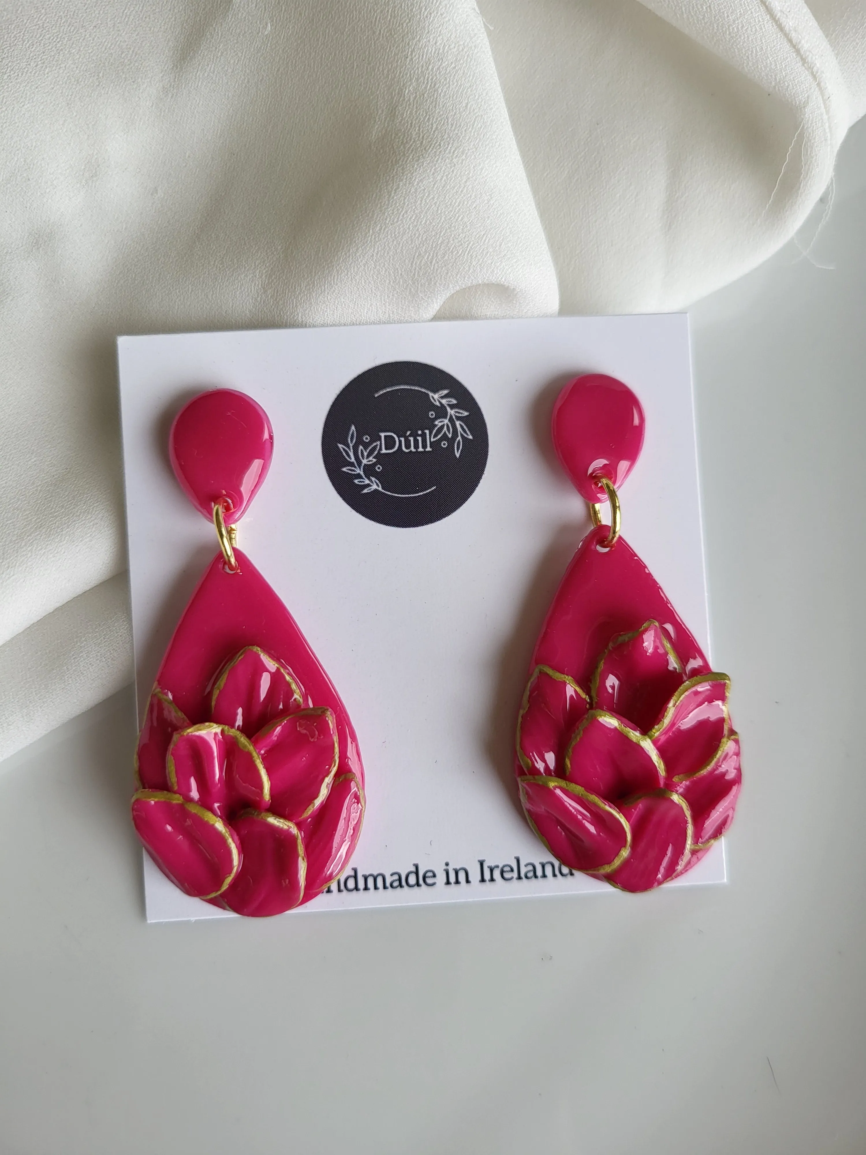 Pink in Bloom Dangling Earrings