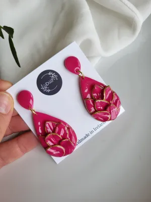 Pink in Bloom Dangling Earrings