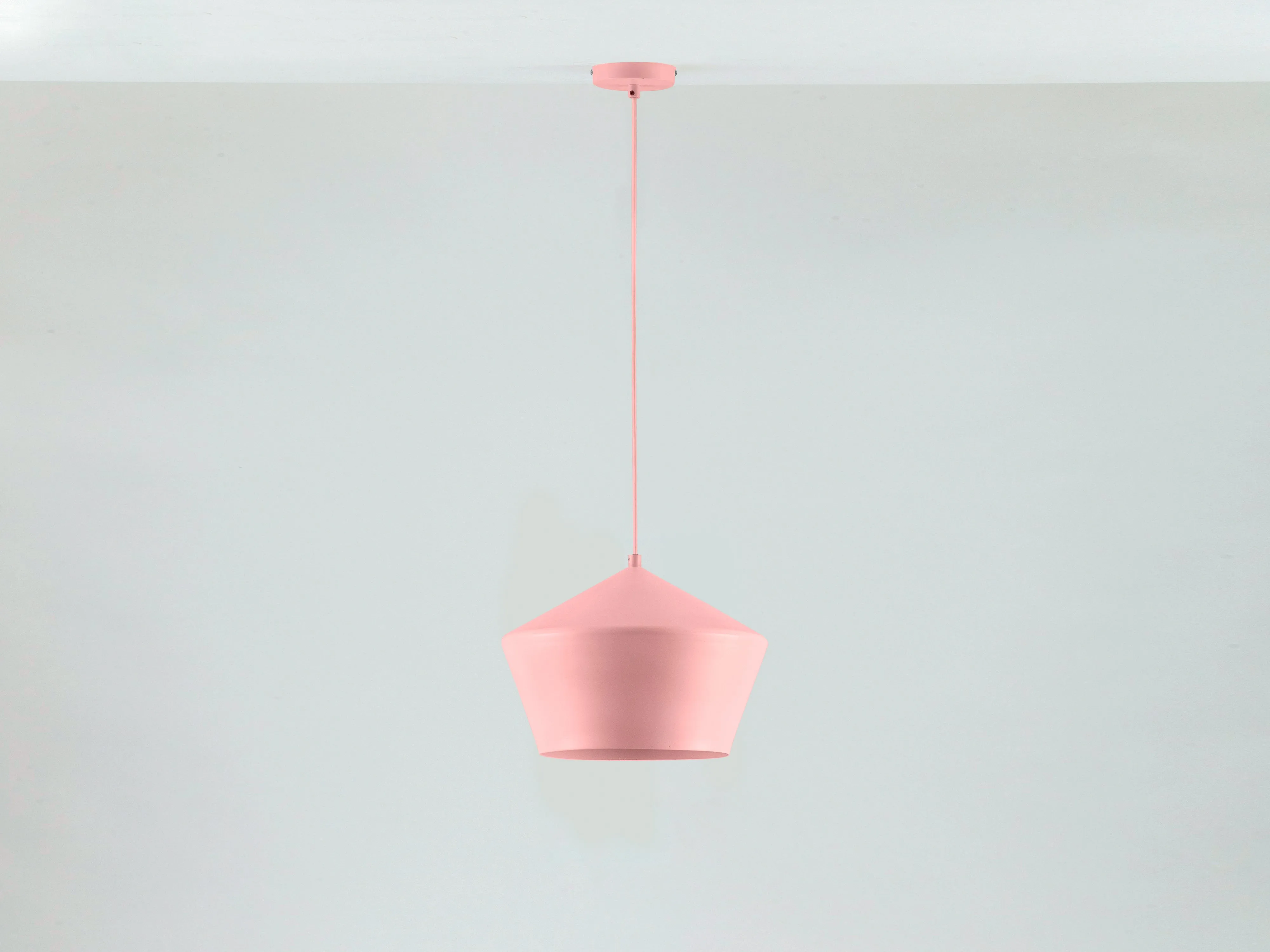 Pink metal diner pendant