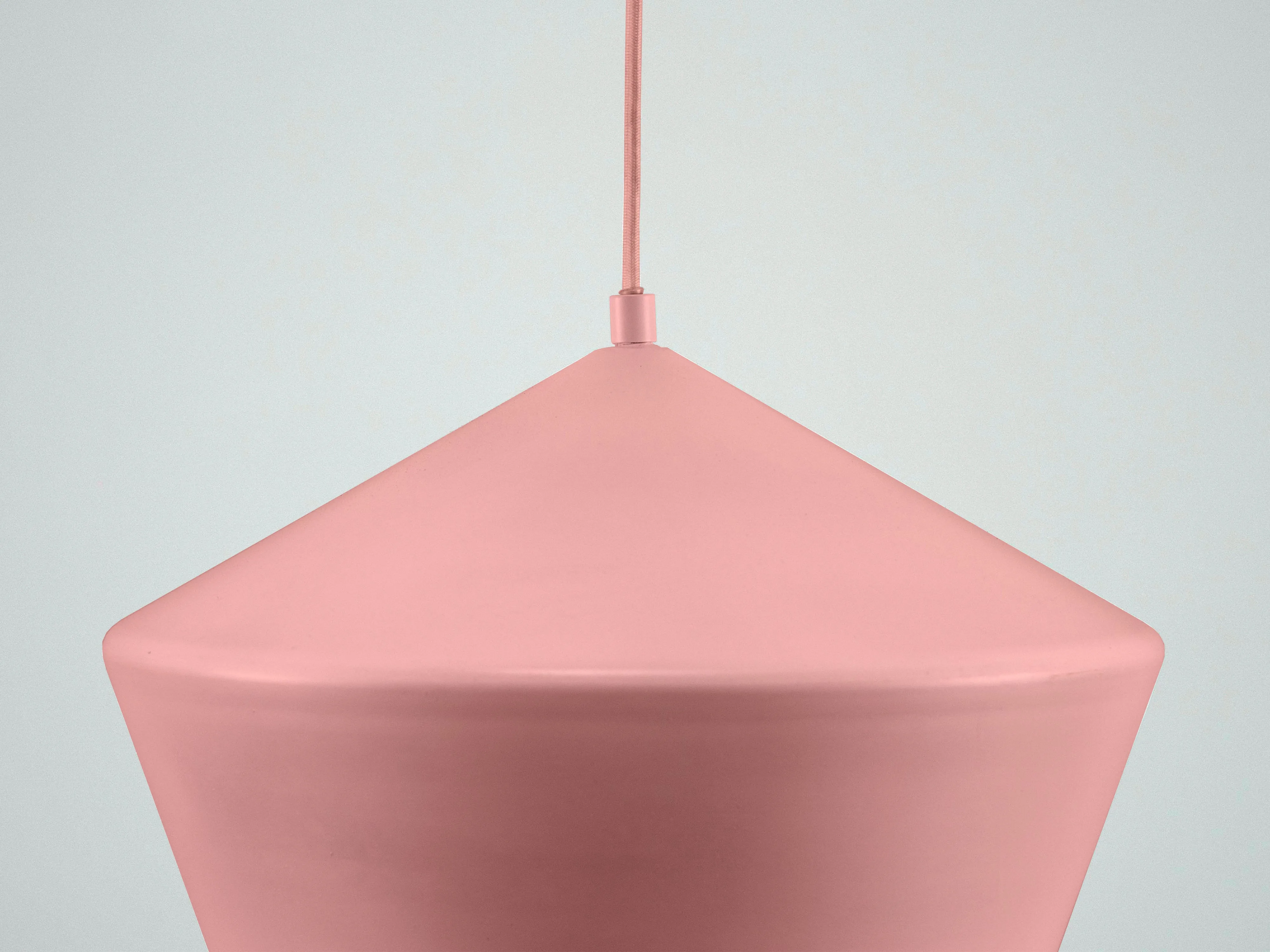 Pink metal diner pendant