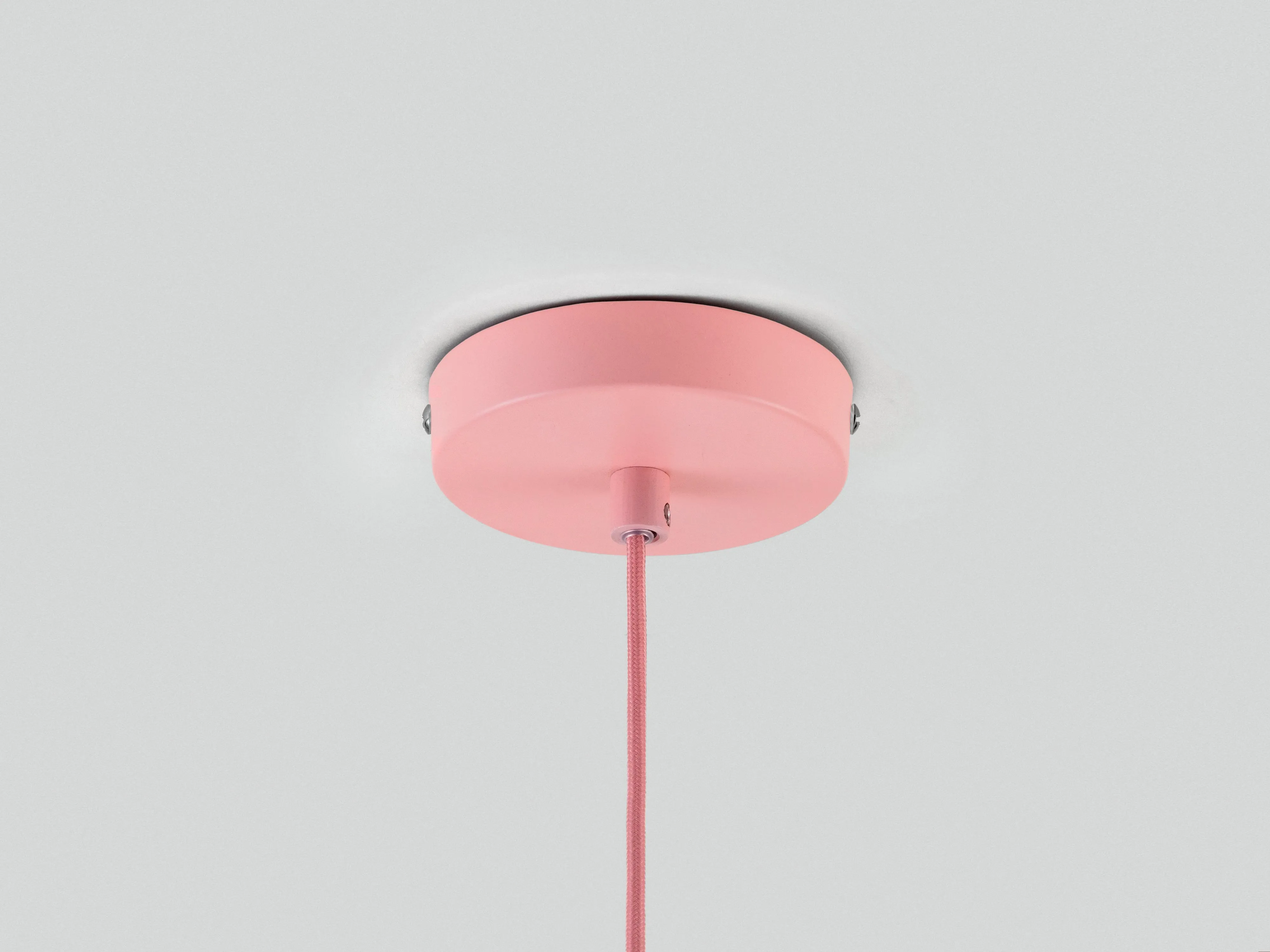 Pink metal diner pendant