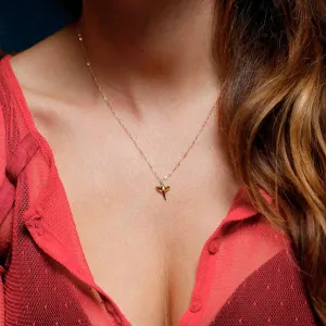 Refined fashion Gold Shark Tooth Necklace, Gold Dainty Necklace For Women Sexy Charm Necklace