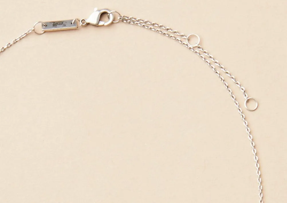 Refined Necklace Collection - Gibbous Slice/Silver