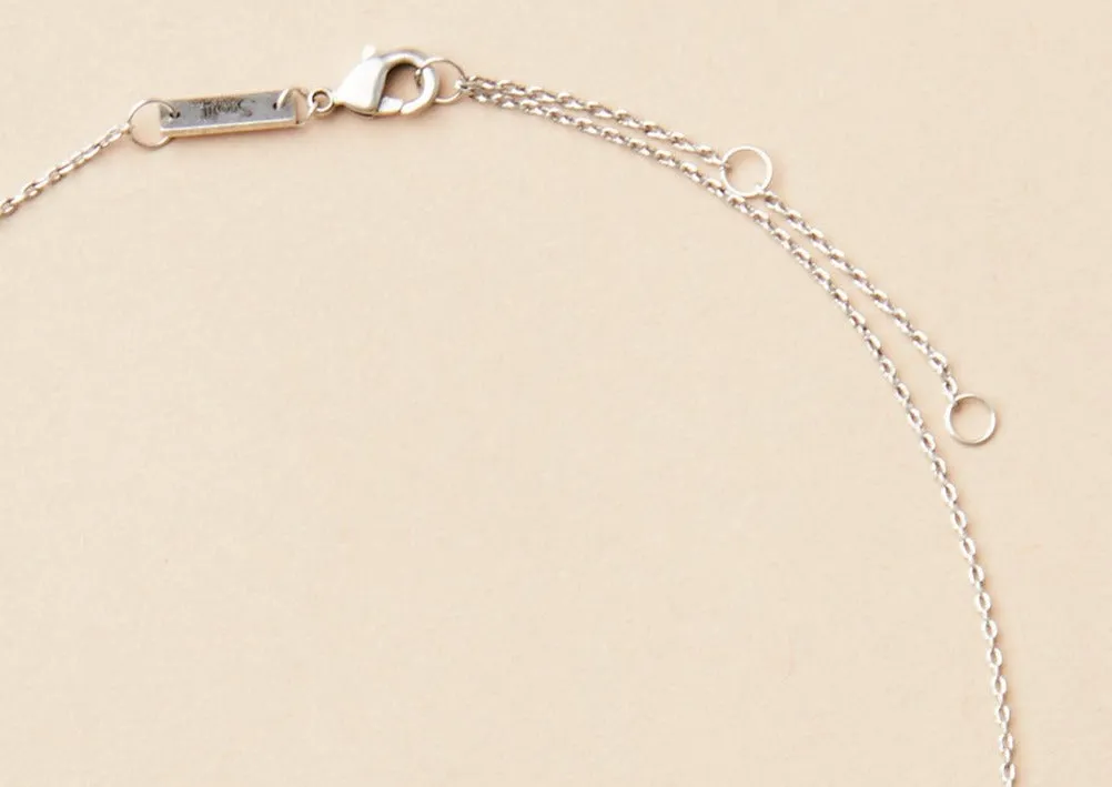 Refined Necklace Collection - Half Moon/Silver