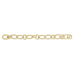 Roberto Coin Alternating Oval and Round Link 18K Yellow Gold Bracelet