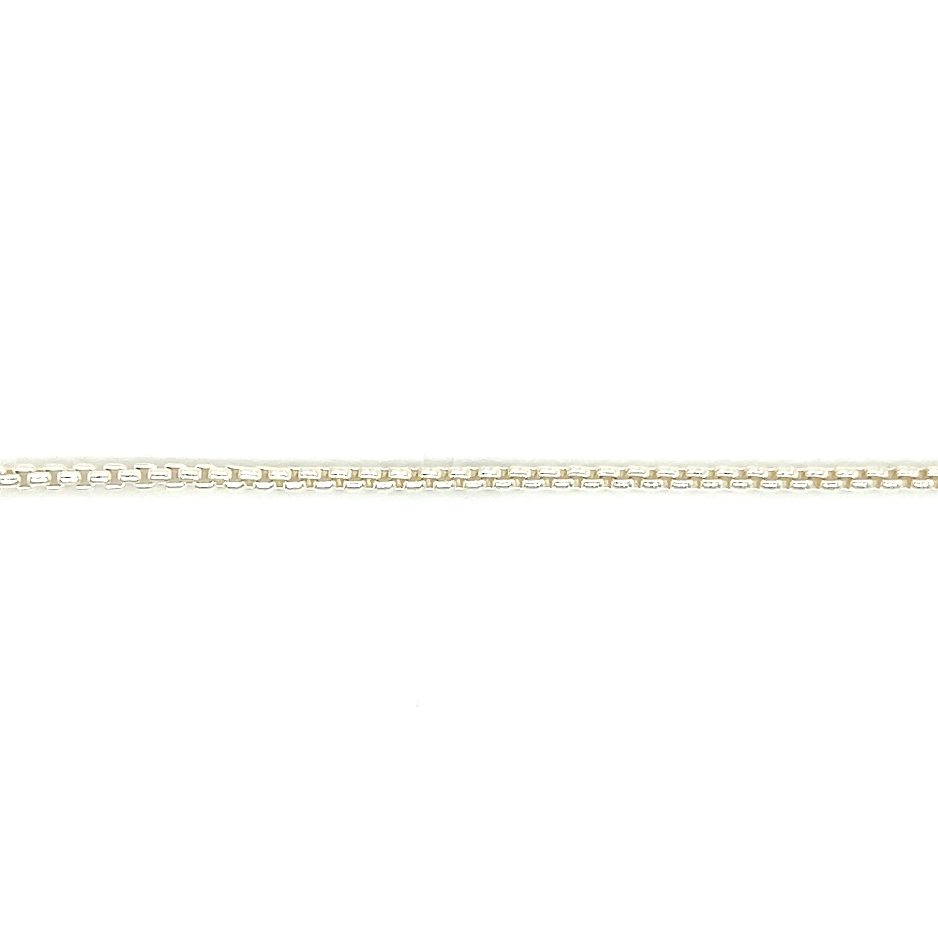 Rounded Box Chain 1.8mm with 24in of Length in Sterling Silver