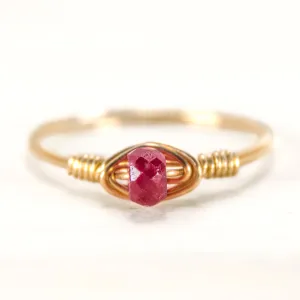 Ruby Dainty Ring