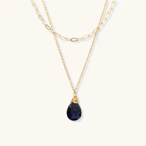 Sapphire Trellis Necklace