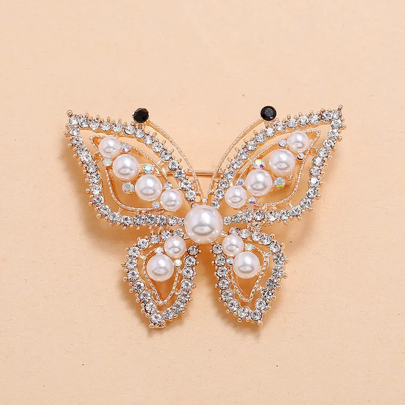 SB256 - Simple retro luxury exquisite pearl Brooch