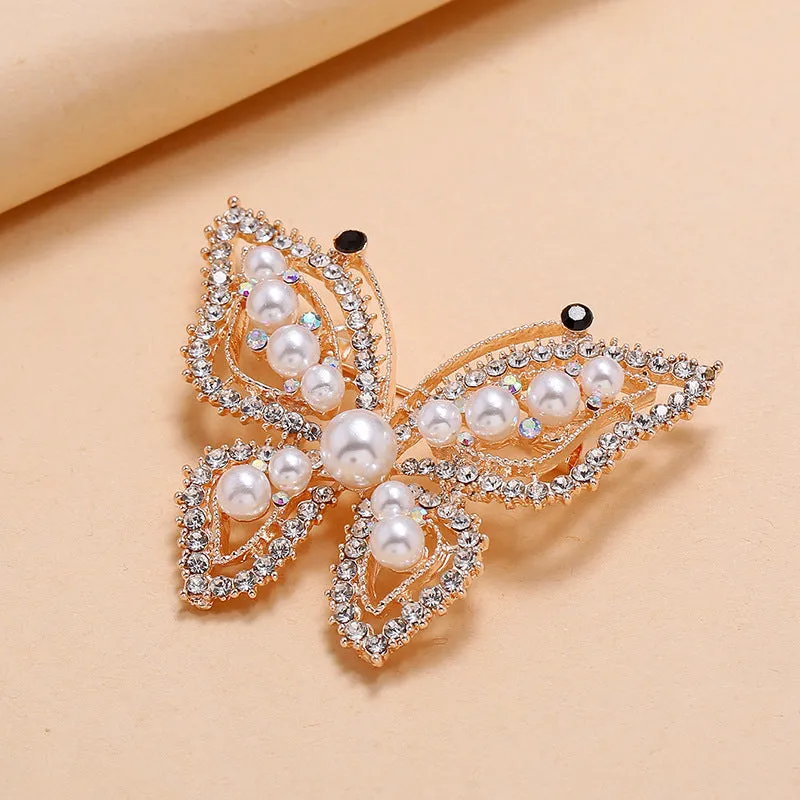 SB256 - Simple retro luxury exquisite pearl Brooch