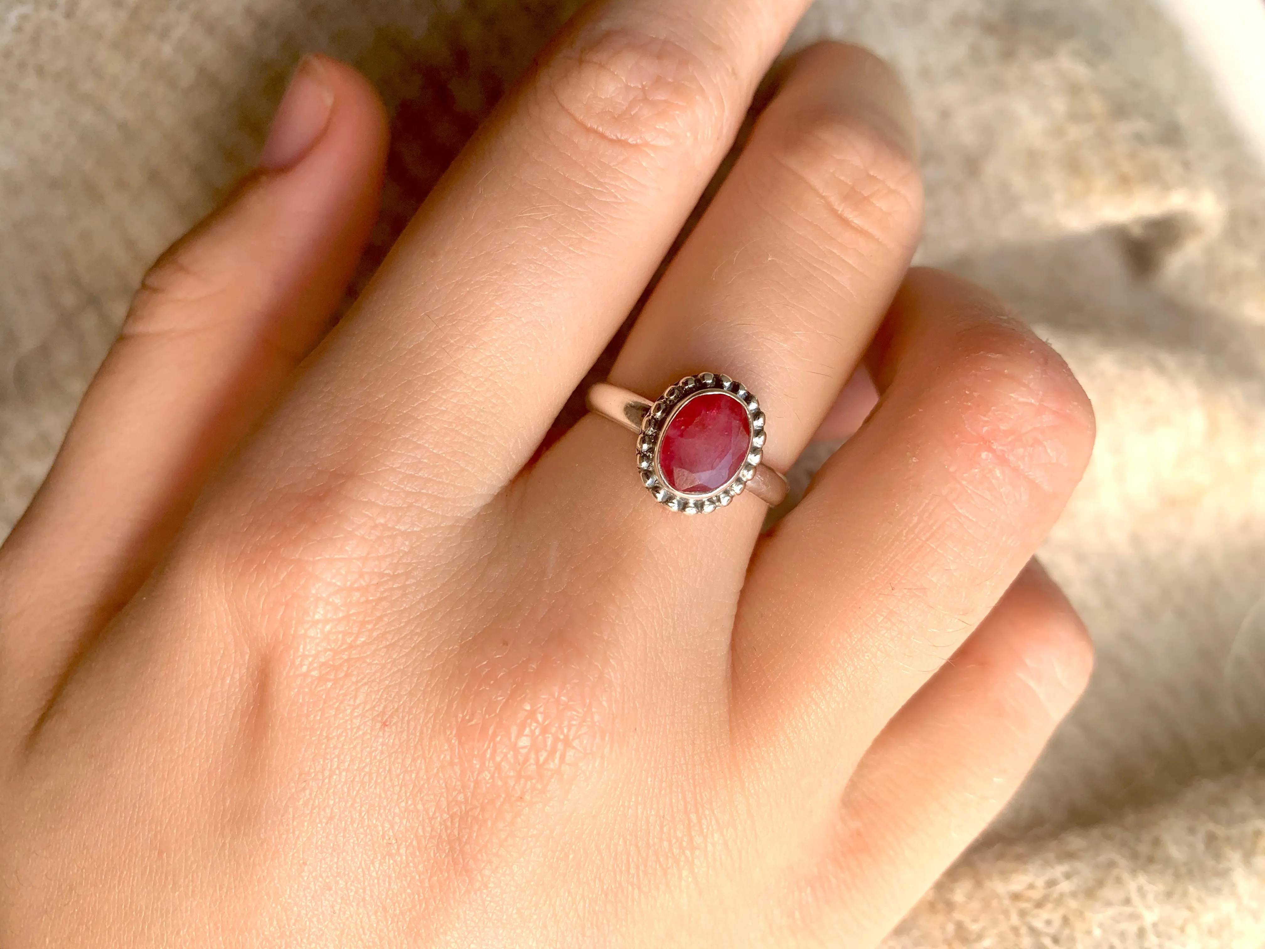 Semi-precious Ruby Gala Ring