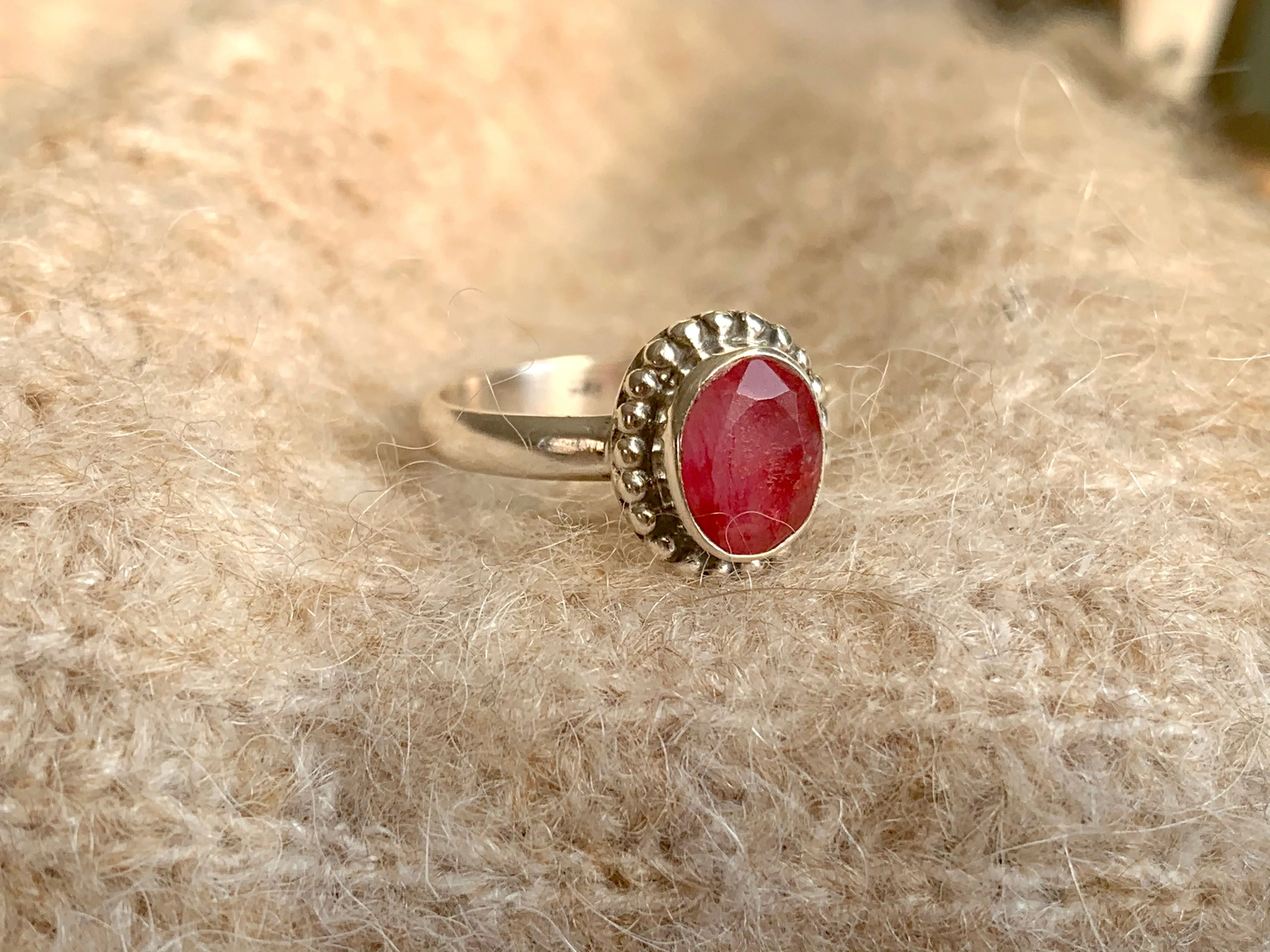 Semi-precious Ruby Gala Ring