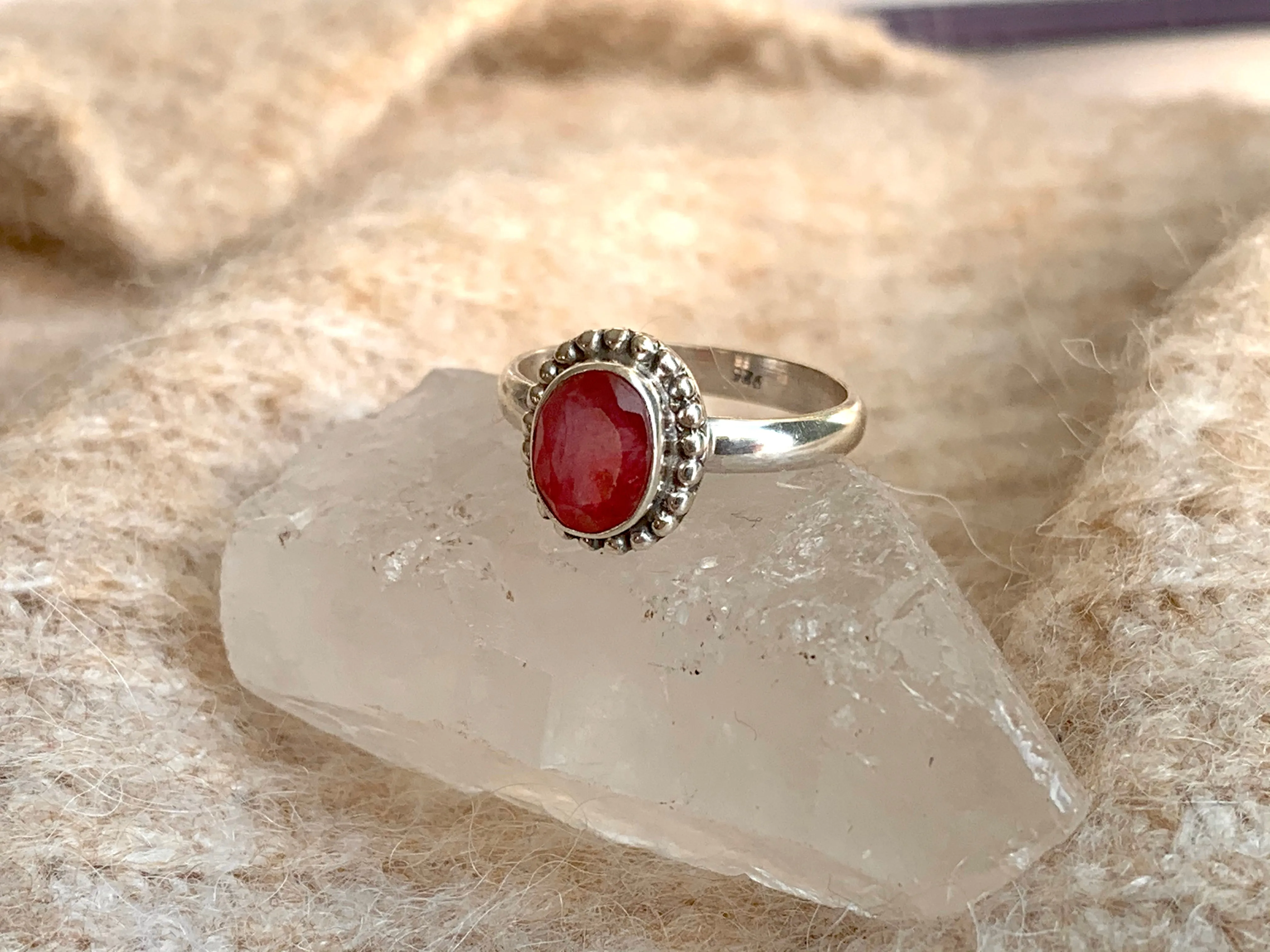 Semi-precious Ruby Gala Ring