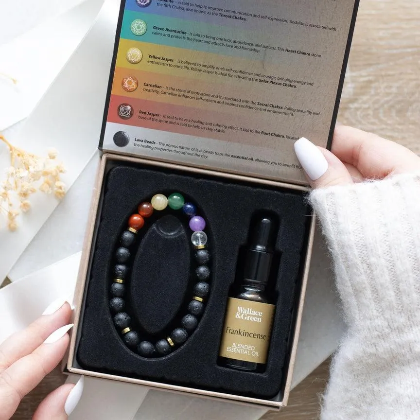 Seven Chakra Essential Oil Bracelet Set