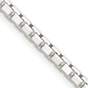 Silver Polish 3.20-mm Octagon Solid Box Chain