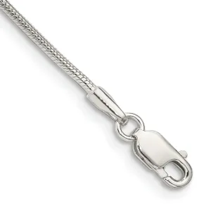 Silver Polish Solid 1.25-mm Round Snake Chain