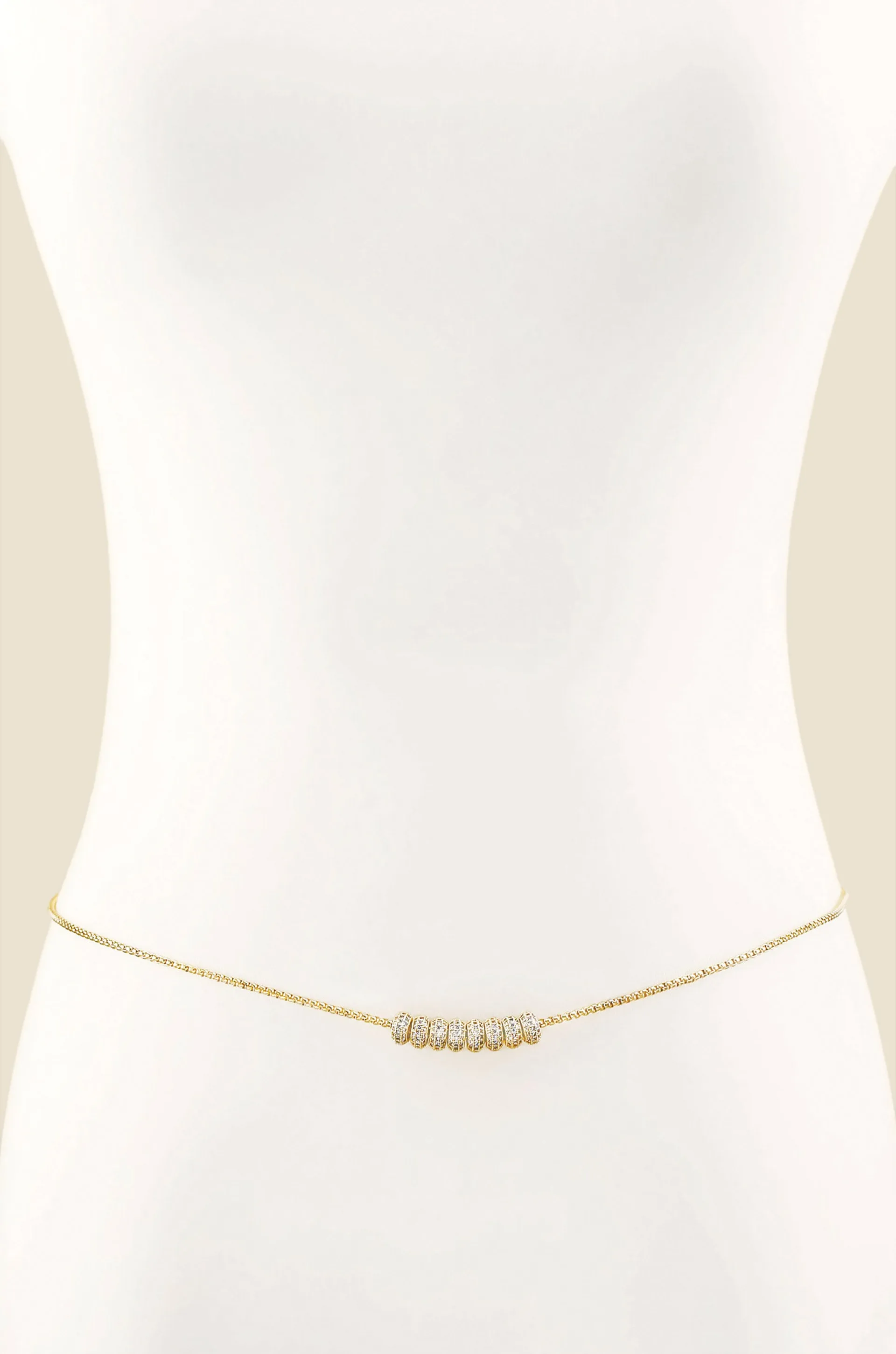 Single Strand Gold Plated Body Chain