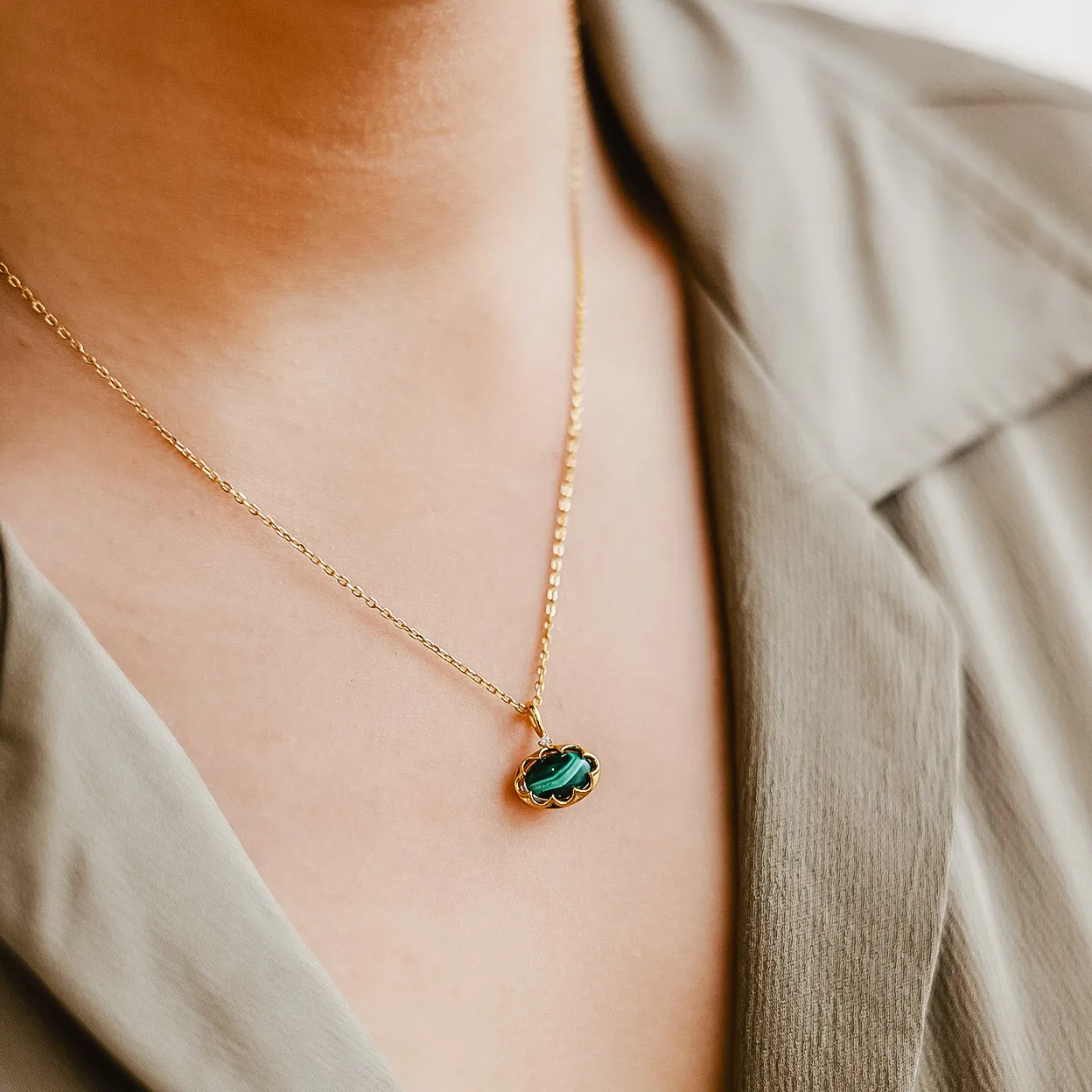 Skye Malachite Necklace