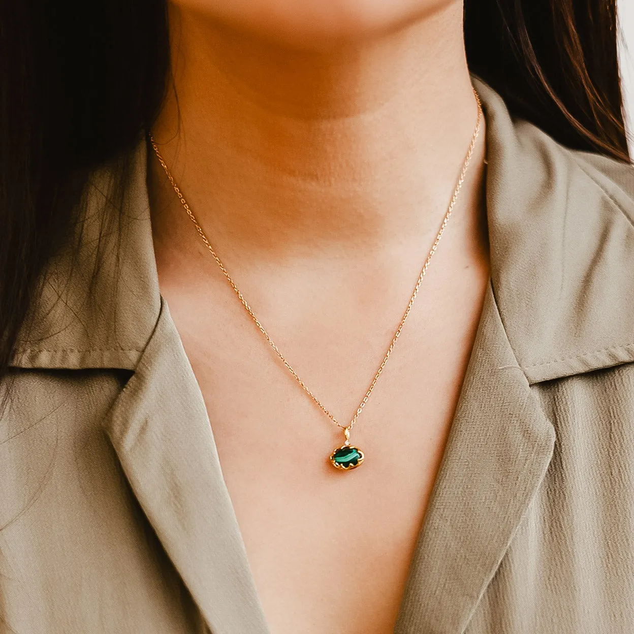 Skye Malachite Necklace