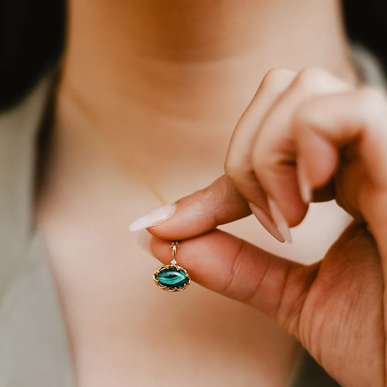 Skye Malachite Necklace