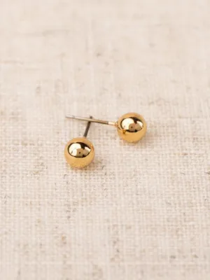 Small Shiny Gold Earring