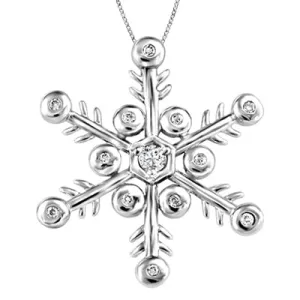 SNOWFLAKE DIAMOND PENDANT