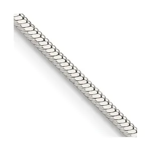 Sterling Silver 1.25mm Square Snake Chain Necklace