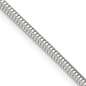 Sterling Silver 2mm Diamond-cut Snake Chain Necklace