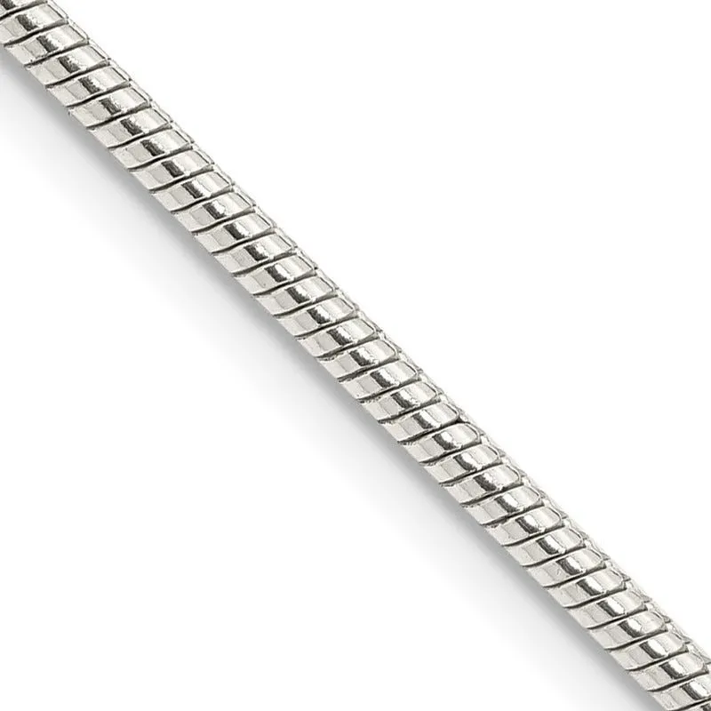 Sterling Silver 2mm Snake Chain Necklace