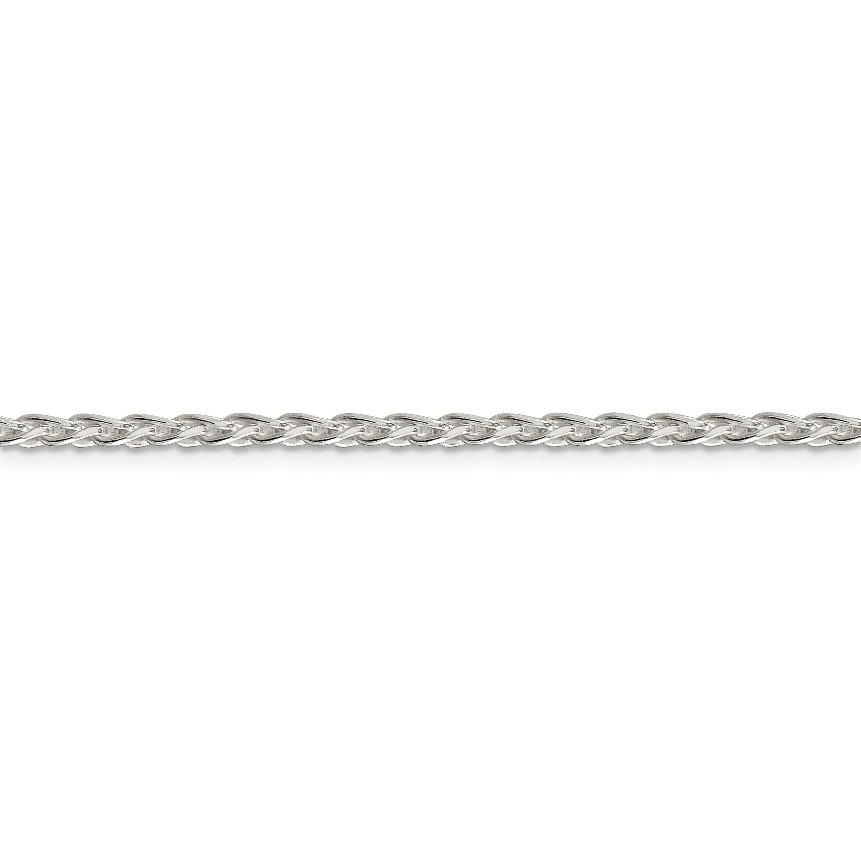 Sterling Silver D.C 2.85-mm Round Spiga Chain