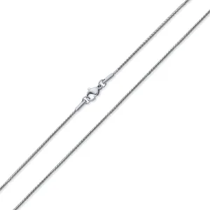 Strong Silver Tone Stainless Steel Snake Chain Necklace for Men Multiple Lengths