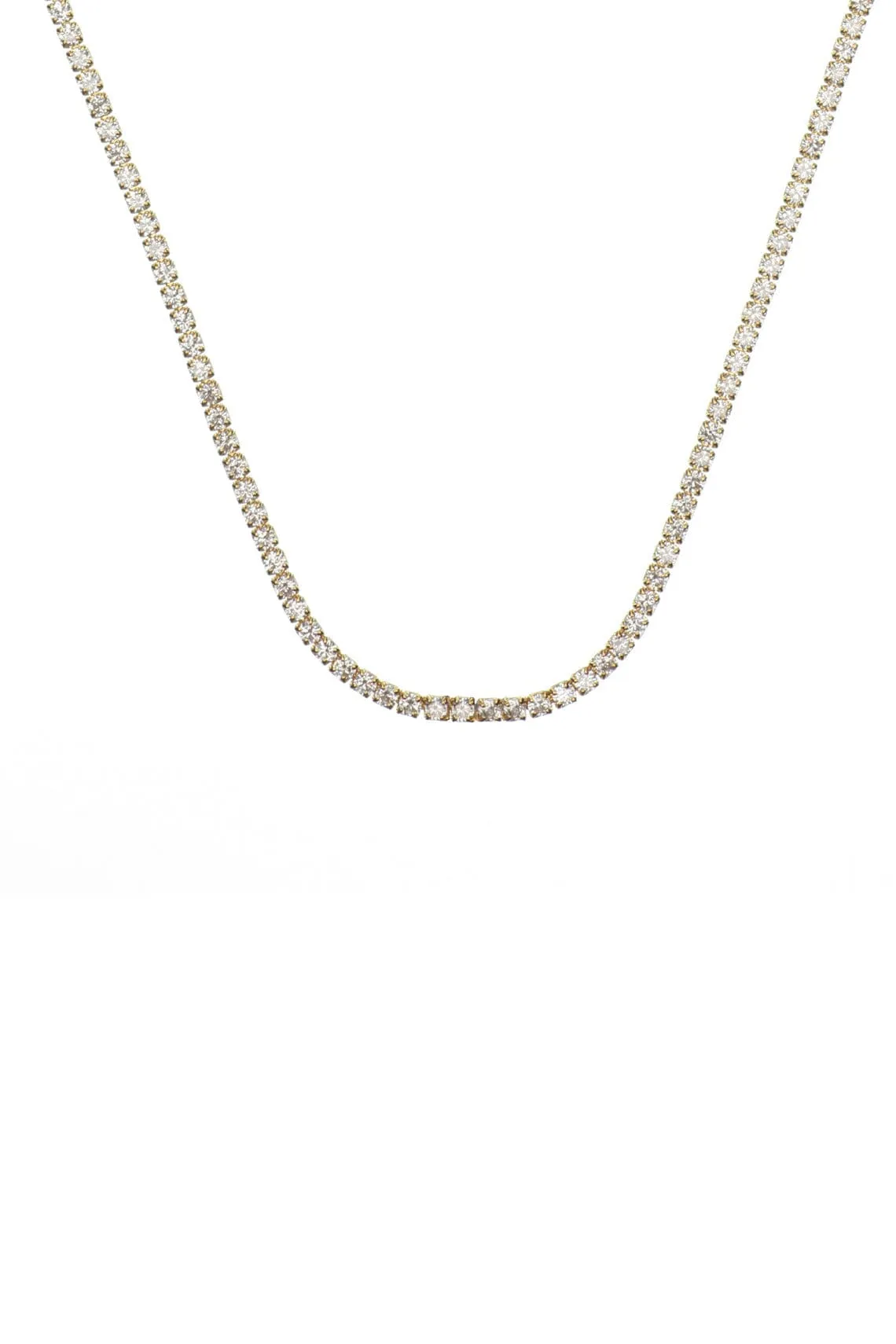 SYDNEY SOIRÉE  2MM TENNIS NECKLACE 42CM GOLD