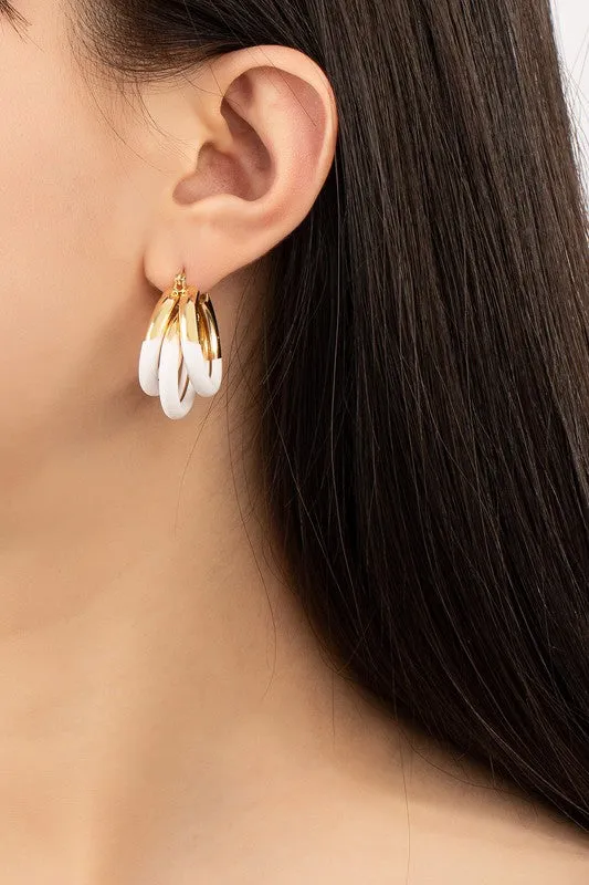 TEEK - Triple Tube Hoop Earrings