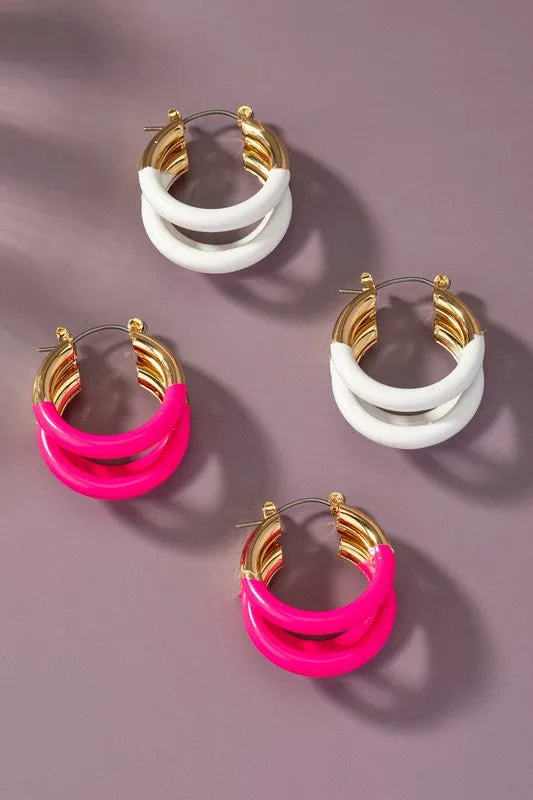 TEEK - Triple Tube Hoop Earrings