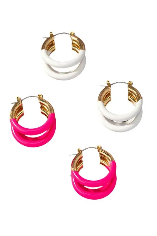 TEEK - Triple Tube Hoop Earrings