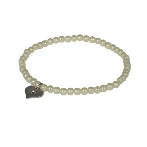 Tiny pearl bracelet cream